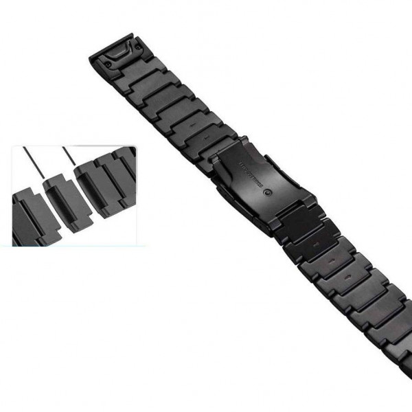  Ремінець Tech-Protect SteelBand для Garmin Fenix 5 | 6 | 6 Pro | 7 Black (5906735412628)